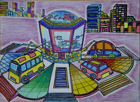 （工一小）袁嘉欣《智能洗車機(jī)》輔導(dǎo)教師：陳陽(yáng)