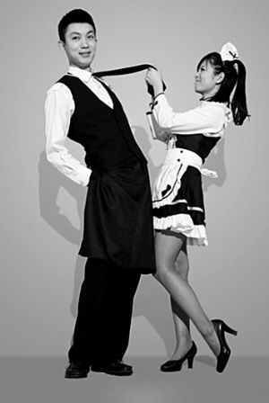 春秋航空發(fā)布的女仆裝效果圖。