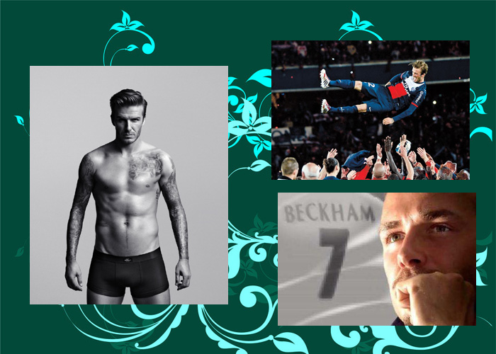 在小貝的最后一戰(zhàn)中，有女球迷含淚打出“再踢一年”的橫幅。也有人認為，貝克漢姆的“超級完美偶像”形象更像是好萊塢打造出來的，退役也像是一場秀。