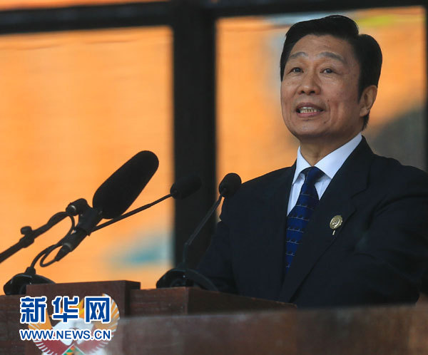 12月10日，國(guó)家副主席李源潮在南非約翰內(nèi)斯堡出席南非政府為前總統(tǒng)曼德拉舉行大型官方追悼活動(dòng)并致辭。