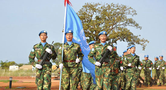 資料圖：中方將派遣700名官兵前往南蘇丹進(jìn)行維和。