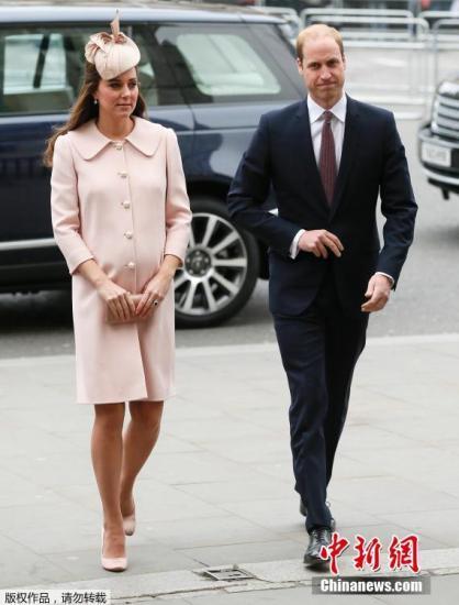 當(dāng)?shù)貢r(shí)間2015年3月9日，英國(guó)倫敦，威斯敏斯特大教堂，英國(guó)皇室參加英聯(lián)邦紀(jì)念儀式。