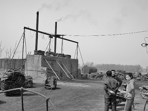 蔣村的小煉油廠(chǎng)。