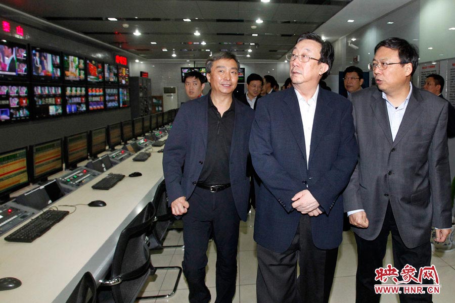 河南省委書(shū)記、省人大常委會(huì)主任郭庚茂視察河南人民廣播電臺(tái) 映象網(wǎng)記者邵恰 段晉哲/攝