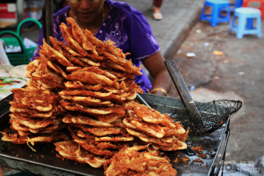 緬甸，繽紛的街邊平民小吃