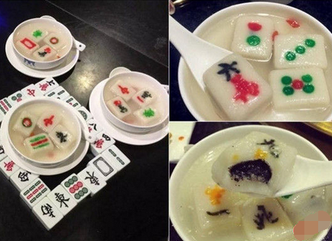來(lái)碗清一色！火鍋店推出創(chuàng)意麻將湯圓
