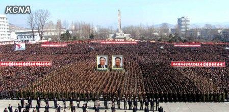 朝鮮民眾稱，朝鮮軍民“將在任意時期、對任意對象隨意實施無止境的正義打擊，一定實現(xiàn)民族的夙愿祖國統(tǒng)一大業(yè)”。