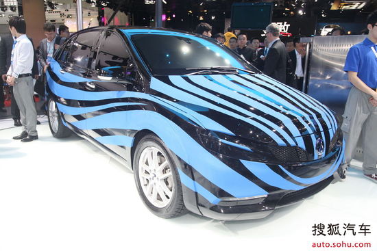 上海車(chē)展亮相的騰勢(shì)試制車(chē)