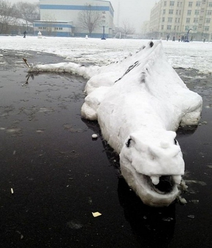 創(chuàng)意十足！日系列卡通雪人走紅