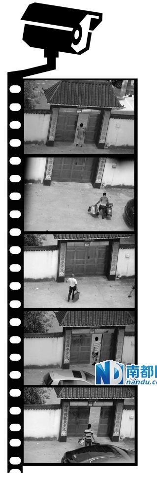 汪冬根拍下的送禮人。