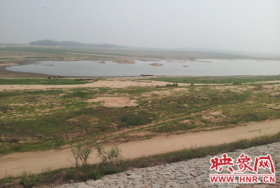 經(jīng)過兩次動用死庫容，白龜山水庫水位96.8m，遠(yuǎn)低于死水位97.5m。