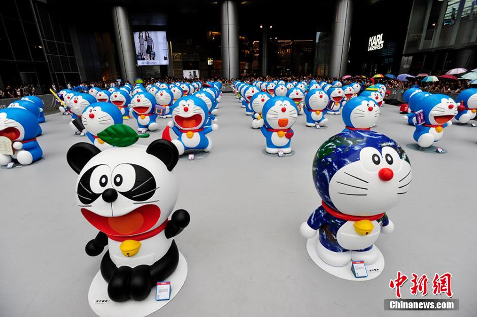 圖為在成都亮相的哆啦A夢(mèng)。