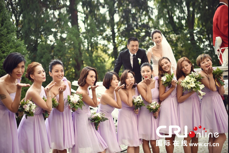 李小冉比利時辦婚禮 朱丹、鐘欣潼、應采兒做伴娘