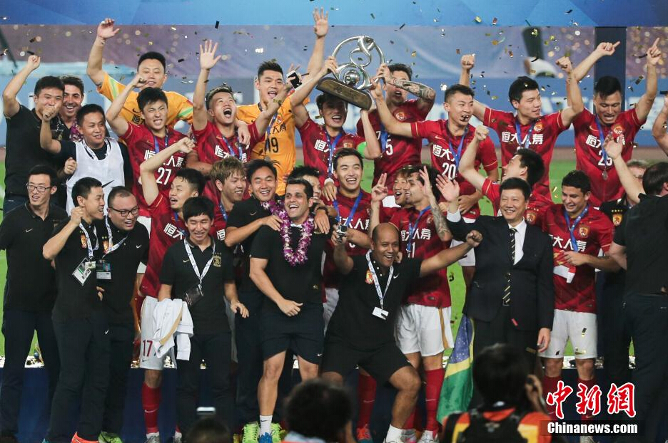 恒大隊(duì)主場1球獲勝，三年內(nèi)第二次獲得亞冠冠軍。