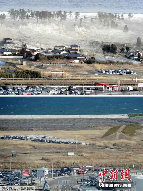 日本大地震災區(qū)今昔對比圖
