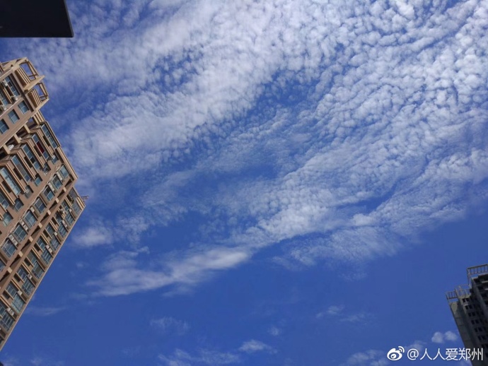 又被鄭州的藍天刷屏！隨便一拍就是手機壁紙