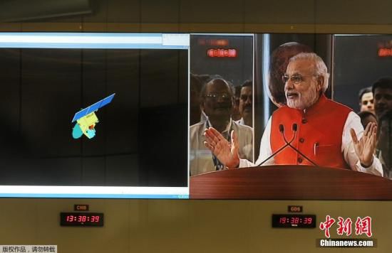 當(dāng)?shù)貢r(shí)間9月24日，經(jīng)過(guò)近300天的航行，印度“曼加里安”號(hào)火星探測(cè)器成為了抵達(dá)火星的首個(gè)亞洲國(guó)家的