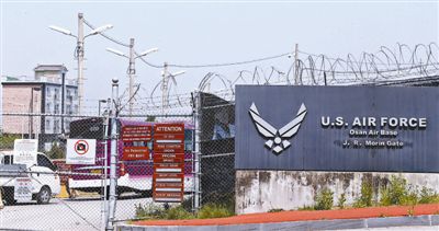 5月28日，韓國(guó)烏山市，美駐韓空軍基地