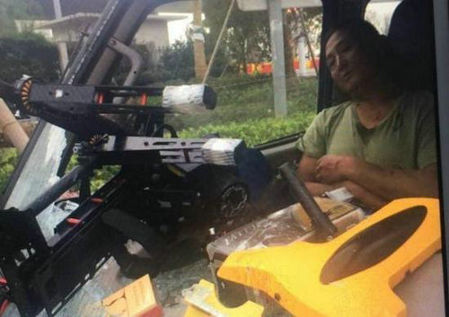 寧波一“黑飛”無人機(jī)墜落砸貨車2人受傷