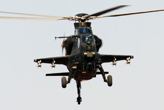 資料圖：解放軍武直-10攻擊直升機。