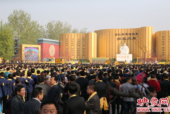 拜祖大典會場。映象網(wǎng)記者 邵恰 攝