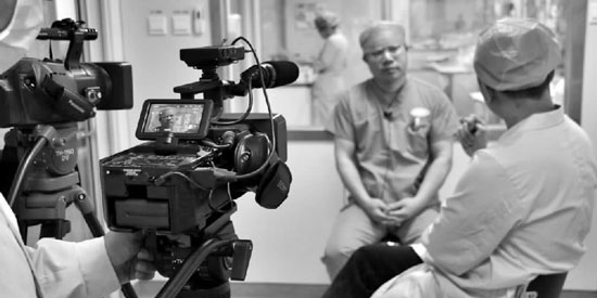 《生死之門(mén)——ICU見(jiàn)證實(shí)錄》拍攝現(xiàn)場(chǎng)