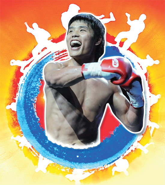 《武林風(fēng)》上演中韓對(duì)抗賽  中國勇士方便KO韓國選手